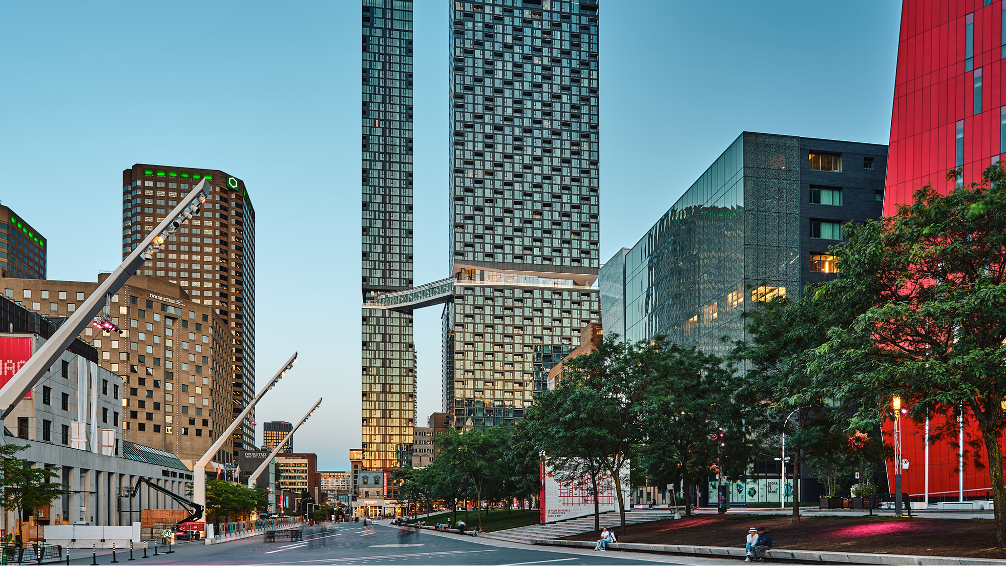 A group of Amrize employees at the NYSE podium